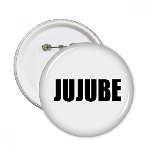 Pins badge Jujube Fruit Foods bouton rond XXL décoration vêtements multicolore