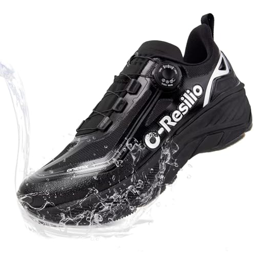 Mens Waterproof Hiking Shoes Quick Laces Outdoors Walking Trekking Camping Tennis Sneakers