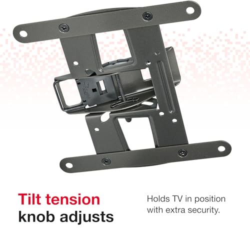 Rocketfish Tilting TV Wall Mount for Most 19\"–39\" TVs - Full Motion TV Mount with Tilt & Swivel Mechanisms - TV Wall Mount to Allow Smooth Fingertip Adjustments - TV Mount with Premium Durability
