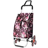 SICHER, SICHER UND STABILDieser Einkaufswagen mit 6 Edelstahlrädern ist die sicherere und stabilere Option. Es ist leicht zu schieben und zum Wenden leicht. Faltbarer Kofferraumwagen Leicht rollbarer Einkaufswagen, kann bei Nichtgebrauch flach gefaltet werden, um die Aufbewahrung zu vereinfachen.