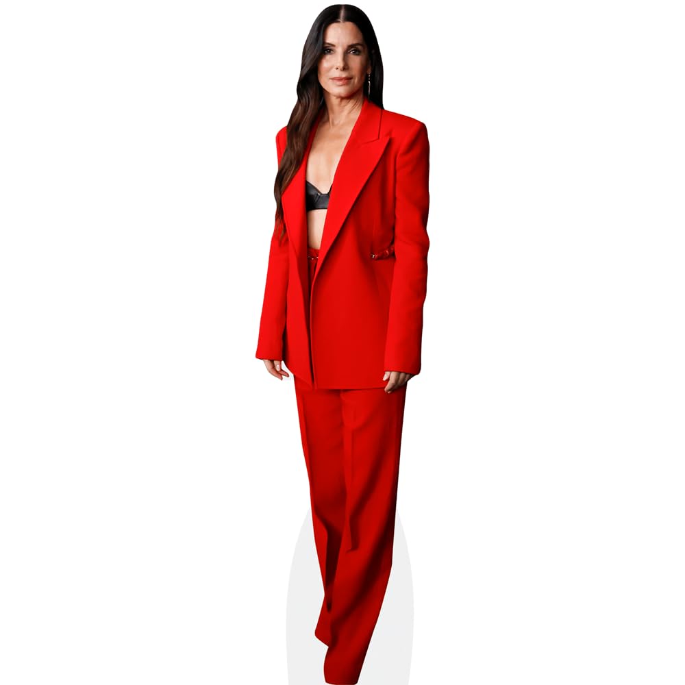 Celebrity Cutouts Mini Size Cutout Sandra Bullock (Red Suit)