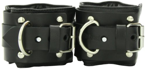 Esposas de cuero Strict Leather ajustables con hebillas de metal reforzado