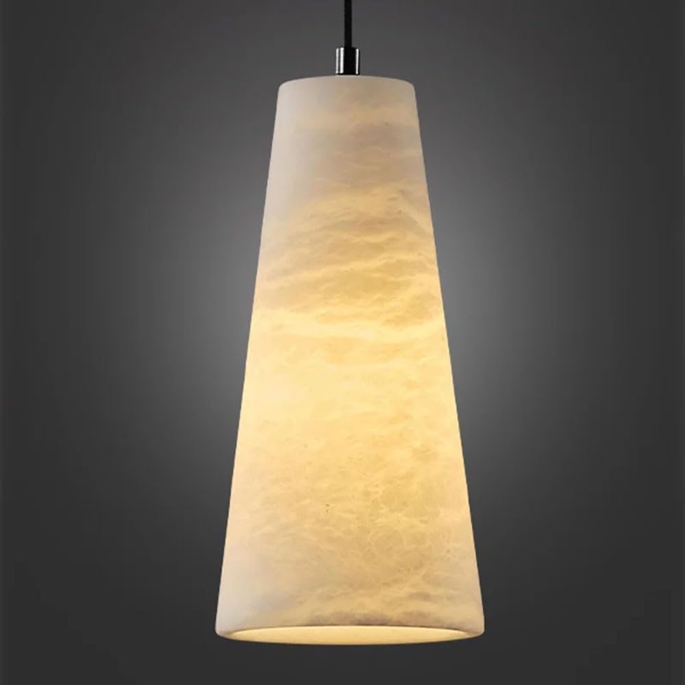 Lustre îlot cuisine albâtre résout le manque de lumière douce en chambre
