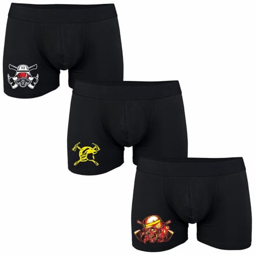 Spaß Kostet 3er Pack Boxershorts Feuerwehr Motive Herren Männer Junge Sprüche Unterhosen