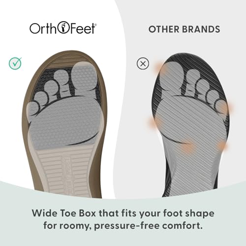 Image of Orthofeet Women's Orthopedic Sahara Adjustable Three-Strap Slide Sandal