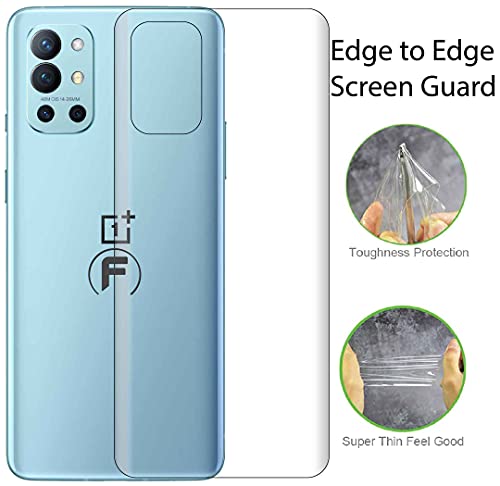 Image of FIRST MART - A BRAND WORTH REMEMBERING Back Screen Protector Compatible for Oneplus 9R - Crystal Clear Back Nano Edge to Edge 4 Layer Fiber Nano Guard