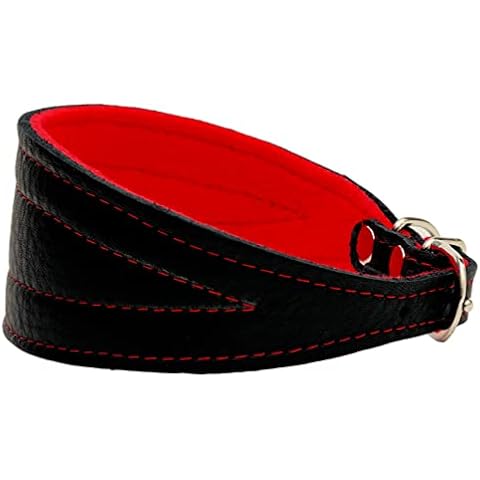 Zooleszcz Black Dog Collar with Red Lining Cover