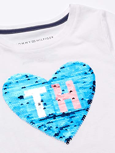 Image of Tommy Hilfiger Girls Sequin Flag Tee (Big Kids)