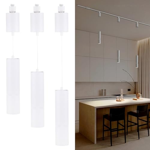 LEONLITE 5CCT Zoomable Track Pendant Light White
