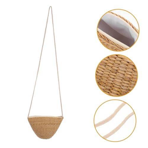 LIFKOME Straw Handbag for Children Woven Tote Bag Mini Beach Toy Bag Adorable Coin Purse 7