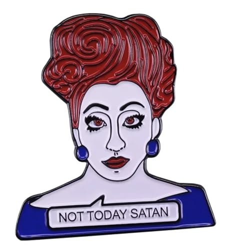 Bianca Del Rio Not Today Satan Drag Race Queen LGBTQ TV Show 1.4" Enamel Pin Badge -  Pinstant