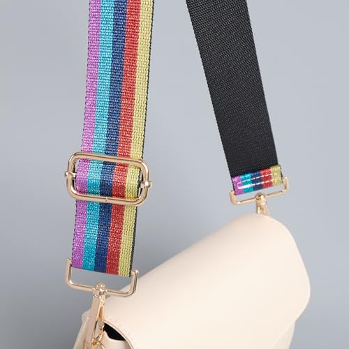 Image of chushui Woven Stripe Purse Straps,Replacement Crossbody Wide Shoulder Adjustable Strap for Bag Handbags