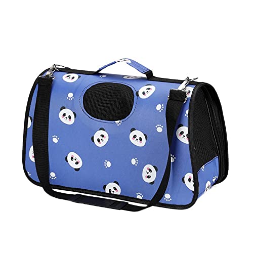 Transportadoras Gatos Trasportín Gatos Portátil y Transpirable Bolsa de Tela para Mascotas Perros Gatos Animales Color Aleatorio (M 42*24*25CM)