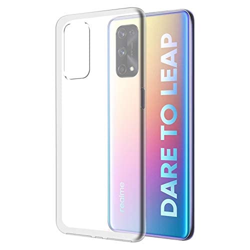 Image of Fashionury Crystal Clear Case for Realme X7 Pro | Yellowing Resistance | Transparent TPU Silicone | Raised Camera Lips | Slim Transparent Cover