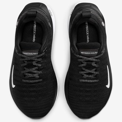 Nike InfinityRN 4 Women's Road Running Shoes (Extra Wide) (FN0880-001, Black/Dark Grey/White) Size 102