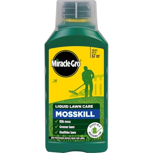 Miracle-Gro Mosskill Liquid Lawn Care, 1 litre concentrate, 67 m²...