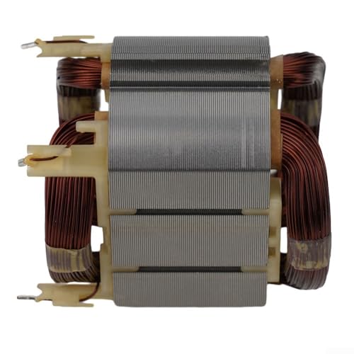 Eawfgtuw Estator de campo de motor 625758-6 para HR4010C HR4001C HR4003C HR4013C HR4011C HR4030C Taladro de martillo eléctrico pieza de repuesto metal plateado accesorio