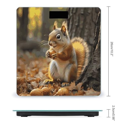 Báscula de baño digital con pantalla LCD y vidrio templado miniatura 2