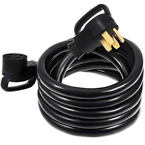 Mophorn 3050 Amp RV Extension Cord Durable Premium Power Cord Copper Wire RV Cord Power Supply Cable for Trailer Motorhome Camper with Handles