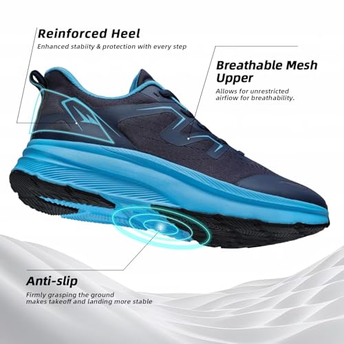 Image of Mens Wide Walking Shoes Wide Toe Box Running Casual Sneakers Tennis Comfortable Trail Athletic Sport Gym Soft Sole