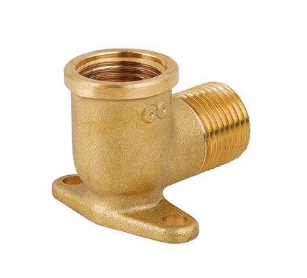 RIAT I 15/21 Coude laiton murale 90° I raccord plomberie I connecteur I équerre de tuyau pour montage mural I BSP I filetage male femelle I MF I 1/2'