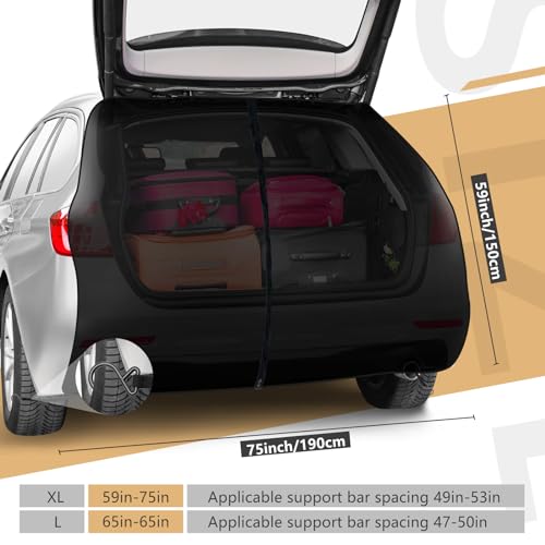 Yahenda RS-YAHENDA-3620 Car Camping Net Car Tailgate Mesh Bug Screen Breathable Mesh Car Tent thumb #2