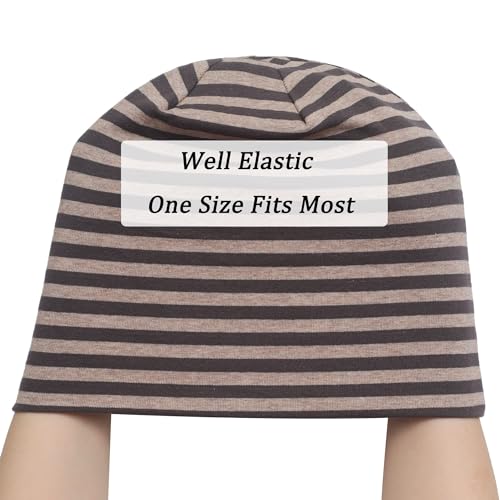 Image of ZLYC Cotton Thin Slouchy Beanie Hat for Men Women Fashion Soft Stretch Knit Skull Cap