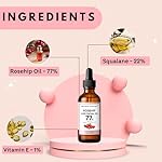 2in1 Rosehip Luxe Face Oil, 77% Rosehip Oil with Squalane and Vitamin E - Image 4
