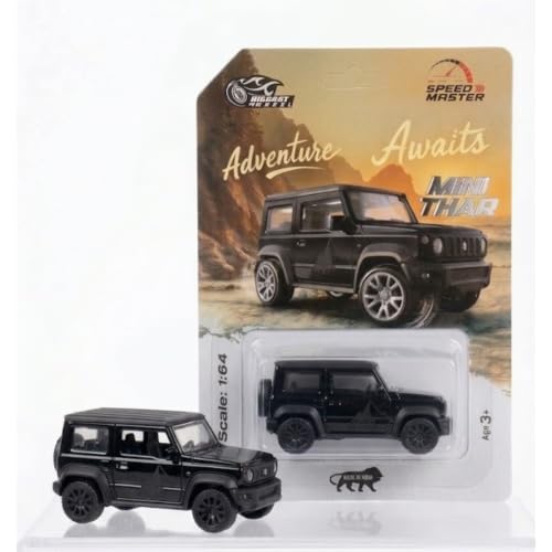 Image of Mini Style Die Cast Metal Black SUV Toy Car 1:64 Scale Collectible Off Road Adventure Vehicle Model for Kids Play Display Premium Miniature Car Gift Durable Metal Body Realistic SUV Model