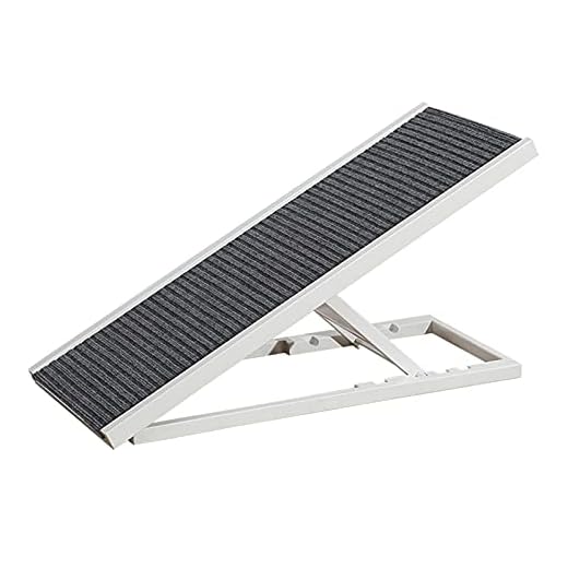Trappa för Husdjur Hund Höjdjusterbar Hundtrappa för Höga Sängar, Säng Soffa Husdjursrampstege med Dragmatta, X-Large Husdjur - Inom 80 Kg (Size : 3 levels)