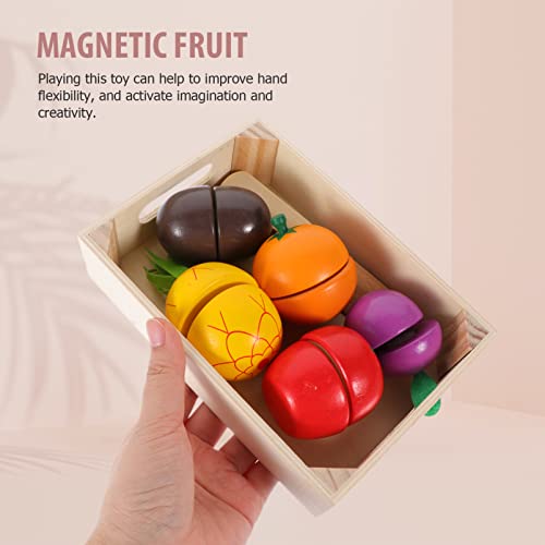 TOYANDONA 1 Satz Spielzeug Sie Obst Und Gemüse Set Kinderküche Essen Pretend Toys – Bild 5