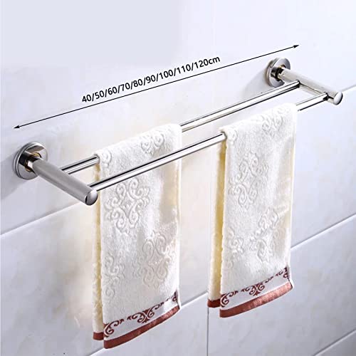 Rails de barre de serviette double pour support de drap de bain et accessoires - 4