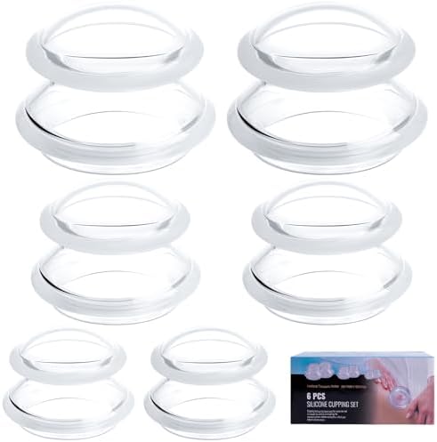 Eiito Cupping Therapy Sets -Silicone Cups Set Firm (6 Cups) Profe...
