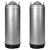 Two Pack of New AMCYL 5 Gallon Ball Lock Kegs with Single Handle