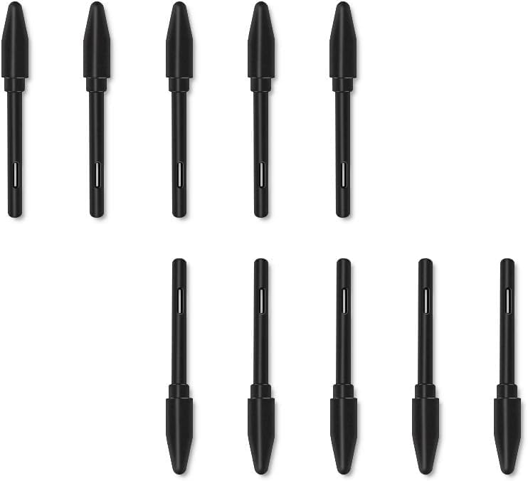 10 Pack Replacement Nibs PN04 for huionDrawing Tablet PW100 Stylus, Suitable for H610 ProV2/H640P/H950P/H1060P/HS610/H1161/H320M/HS64