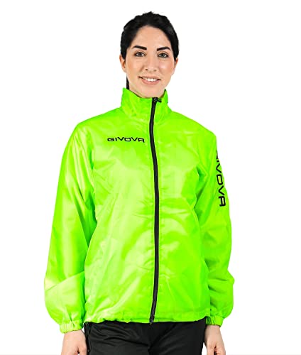 Givova rain jacket unisex para lluvia y viento chubasquero deportivo adulto