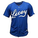 LIDOM Tigres del Licey Baseball Jersey Signed by Henry Rodriguez Medium Blue