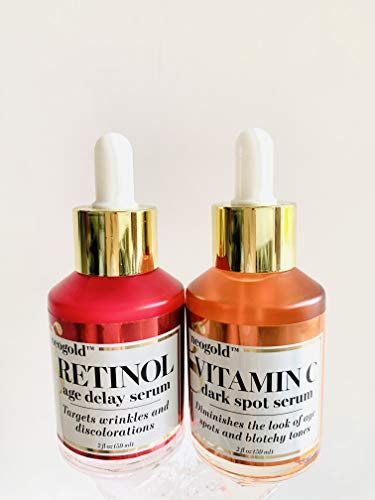 Amazon Com Bundle Of Neogold Retinol Age Delay Serum Vitamin C Dark Spot Serum 2 Items 2fl Oz Each No Box Beauty Personal Care