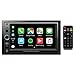POWER ACOUSTIK CP-650 Double DIN Bluetooth In-Dash Digital Media Car Stereo Receiver with Touchscreen, Apple CarPlay, 6.5"