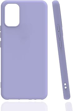 Elfia Vivo V21 ile Uyumlu K l f Silikon Mat Pastel Renkli Yumu ak Parmak  zi B rakmayan  nce Kapak Biy Lila