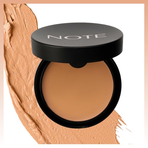 Image of Note Cosmetique Luminous Silk Compact Powder - Medium Buildable Coverage - Weightless Setting Powder Foundation - 02 Natural Beige - 0.4 oz