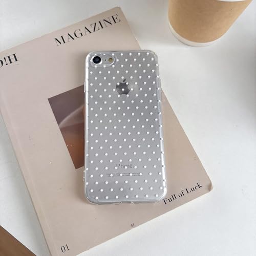 Coque iPhone 7/8/SE en silicone transparent à pois QLTYPRI - 3