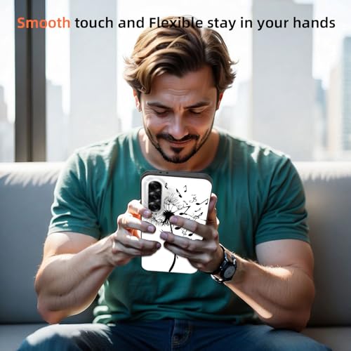 GFEWYTJYJ for Galaxy S26 Case,[10 FT Military Grade Drop Protection] Non-Slip Heavy Duty Shockproof Phone Case for Samsung Galaxy S26 6.3 inch 2026,Dandelion Music Note - image 5