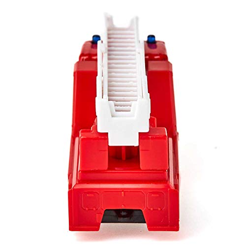 siku 1015, Feuerwehr-Drehleiter, Metall/Kunststoff, Rot, Ausziehbare Leiter – Bild 5