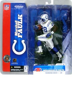 Marshall Faulk NFL Colts 7" Action Figure Series 7 McFarlane's Sportspicks