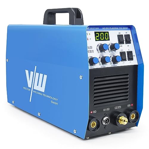 VECTOR WELDING AC DC PLASMA TIG200P Poste à Souder TIG AC/DC 200 A - Decoupeur Plasma 50 A - IGBT - Soudure en Aluminium Fonction Pulse
