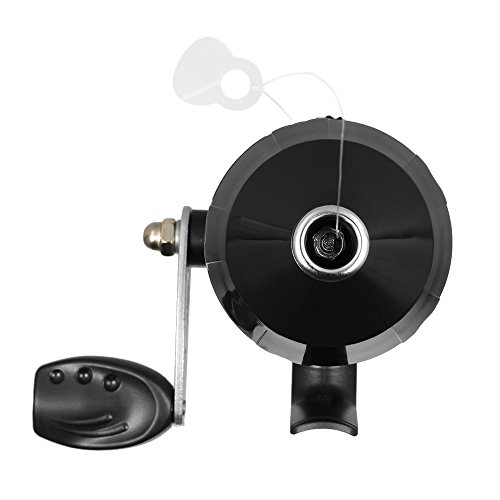 Festnight Fechado Pesca Reel Reel Fishing Spinning com linha de pesca (Black)