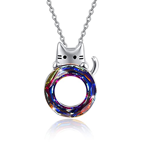 Cadeaux pour femmes et filles, le collier chat en argent idéal