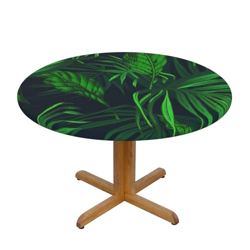 Nappe ronde tropicale imperméable pour table de 100 à 120 cm - 2