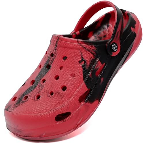 Image of Kids Boys Girls Classic Camo Garden Clogs & Mules | Lightweight Summer Shoes - Quick-Dry Non-Slip Beach Clogs